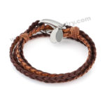 Muti Rope w/ Steel Clasp & Charm Personalized Bracelets