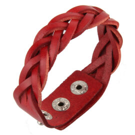Simple Woven Vintage Cowhide Men's Couple Bracelet
