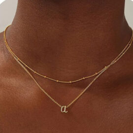 Design 26 Initials Necklace Layered Necklace Jewelry