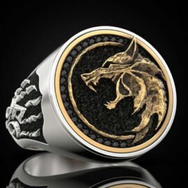 Witch Hunter Viking Warrior Wolf Claw Men's Copper Ring